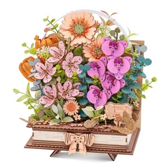 Rowood - Wooden Blooming Book 3D fa puzzle (TW04H)