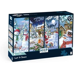 House of Puzzles 4 x 500 db-os puzzle - Let It Snow (HP0718)