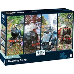 House of Puzzles 4 x 500 db-os puzzle - Steaming Along (HP0772)