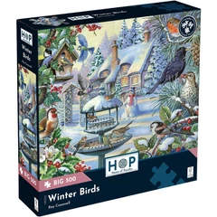 House of Puzzles 500 db-os XXL puzzle - Winter Birds (HP0233)