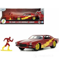Jada - DC Comics - Chevy Camaro 1:32 fém autómodell - Flash figurával - 12 cm (253253003)