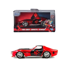 DC Comics - Harley Quinn fém autómodell - 1969 Chevrolet Corvette Stingray (253252015)