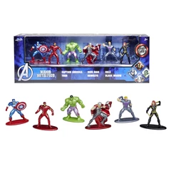 Jada - Marvel nano fém figura szett - 6 db-os - Szereplők (253224001)