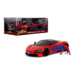 Jada - Marvel - Pókember - McLaren 720S fém autómodell figurával - 1:24 (253225034)