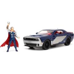 Jada - Marvel - Thor 2015 Dodge Challenger fém autómodell figurával - 1:24 (253225032)