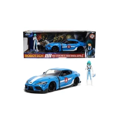 Jada - Robotech - 2020 Toyota Supra fém autómodell Max Sterling figurával- 1-24 (253255051)