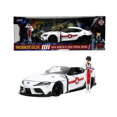 Jada - Robotech - 2020 Toyota Supra fém autómodell Rick Hunter figurával- 1-24 (253255050)