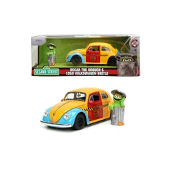 Jada - Sesame Street 1959 VW Beetle fém autómodell figurával - 1:24 (253255059)
