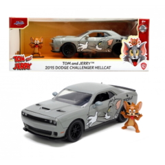 Jada - Tom és Jerry 2015 Dodge Challenger fém autómodell figurával - 21 cm (253255047)