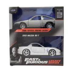 Jada Toys 253202031 Fast and Furious fém autómodell  2 db-os - Toyota, Mazda RX7 1:32