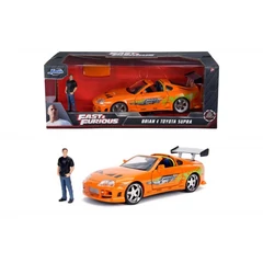 Jada Toys 9330738314R00 Fast &amp; Furious Brian 1995 Toyota Supra fém autómodell 1:24
