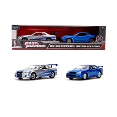 Jada Toys 9331980314R00 Fast and Furious Brian's Nissan Skyline fém autómodell 2 db-os 1:32
