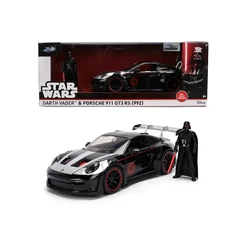 Jada Toys 9336477314R00 Star Wars - Darth Vader - Porsche 911 GT3 RS fém autómodell figurával 1:24