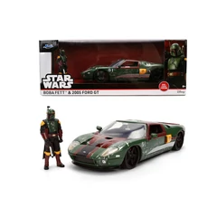 Jada Toys 9336909314R00 Star Wars - Boba Fett - 2005 Ford GT fém autómodell figurával 1:24