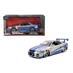 Jada Toys 9397158314R00 Fast &amp; Furious 2002 Nissan Skyline fém autómodell 1:24