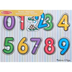 Melissa and Doug - 10 db-os fa puzzle fogantyúkkal - számok (1299)