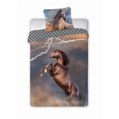 Best Friends lovas ágyneműhuzat szett - Lovaglás a viharban