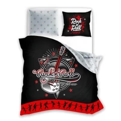 Rock & Roll ágyneműhuzat szett - Sötétben világító mintával 140 x 200 + 70 x 90 cm (928654)