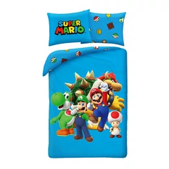 Super Mario ágyneműhuzat szett - Team (NO-668BL)