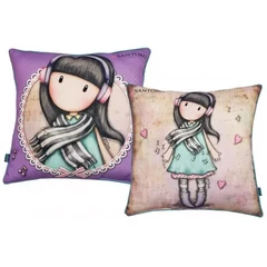 Santoro Gorjuss - Zene díszpárna 40 x 40 cm (GOR-7755C)