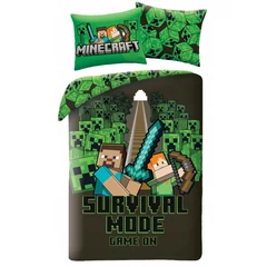 Minecraft ágyneműhuzat szett - Survival Mode (MNC-785BL)