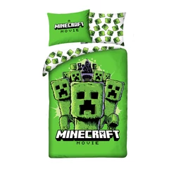 Minecraft Movie ágyneműhuzat szett - Creeper (MNM-015BL)