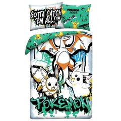 Pokemon ágyneműhuzat szett - Gotta Catch'em all (POK-1152BL)