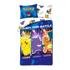 Pokemon - Ready for battle ágyneműhuzat szett (POK-1019BL)