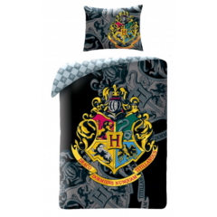 Harry Potter Ágyneműhuzat szett - Roxforti házak címere (HP-8068BL)