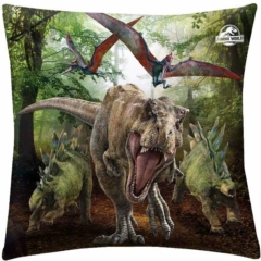 Jurassic World párna - Dinoszauruszok - 40 x 40 cm-es