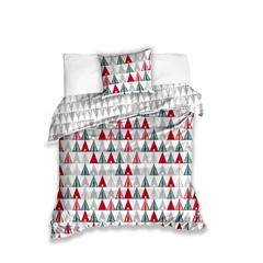 Karácsonyi mintás ágyneműhuzat szett - Fenyőfák