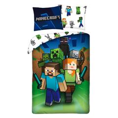 Minecraft ágyneműhuzat szett - Harcra fel!