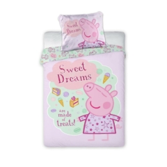 Peppa malac ovis ágyneműhuzat szett - Sweet Dreams rózsaszín