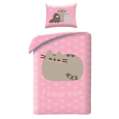 Pusheen cicás ágyneműhuzat szett - I Loaf You (PUS-9092BL)