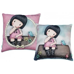 Santoro Gorjuss párna - Farönkön ücsörgés - 40 x 40 cm-es