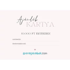 Ajándékkártya - 10.000 Ft értékben