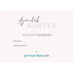 Ajándékkártya - 5.000 Ft értékben