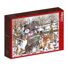 Alipson 500 db-os puzzle - Two Snowmen Winter Scene (50052)