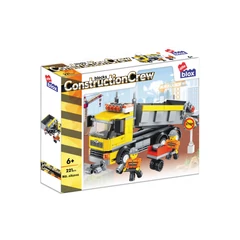 AlleBlox - ConstruczionCrew Billenős teherautó 221 db-os építőkocka játékszett (AB5006)