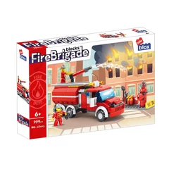 AlleBlox - Fire Brigade Tartályos tűzoltóautó 299 db-os építőkocka játékszett (AB1013)
