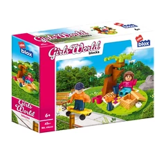 AlleBlox - Girls World Piknik 45 db-os építőkocka játékszett (AB6027)