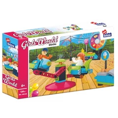 AlleBlox - Girls World Vidámpark 130 db-os építőkocka játékszett (AB6026)