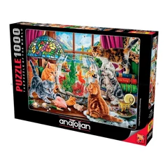 Anatolian 1000 db-os puzzle - Kittens and Aquarium (1142)