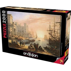 Anatolian 2000 db-os puzzle - Sea Port At Sunset (3970)