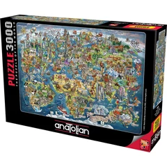 Anatolian 3000 db-os puzzle - Wonderful World Map (4923)