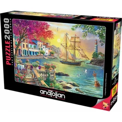Anatolian 2000 db-os puzzle - Beautiful Sunset in the Town (3955)
