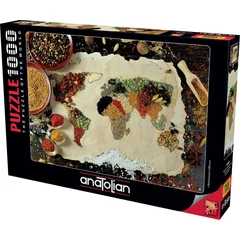 Anatolian 1000 db-os puzzle - Herbal World Map (1045)
