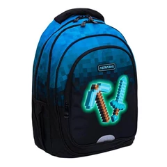 Blue Pixel ergonomikus iskolatáska, hátizsák - 2 rekeszes - 42 cm (502024093)