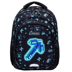 Dark Pixel ergonomikus iskolatáska, hátizsák - 2 rekeszes - 42 cm (502025015)