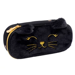 Fluffy Kitty ovális tolltartó - Black - Astrabag (503025028)